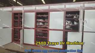 2500pcs/hr Μηχάνημα δίσκου αυγών Εκκίνηση χαμηλής επένδυσης