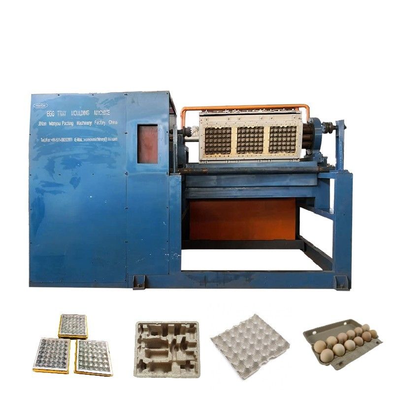 Γραμμή Παραγωγής Αυγοθήκης Αυτόματη Περιστροφική 2000 τμχ/ώρα Χρησιμοποιώντας Ανακυκλωμένο Χαρτοπολτό για τη Δημιουργία Διαφόρων Τύπων Χαρτοκιβωτίων και Δίσκων Αυγών Ελεγχόμενη από PLC