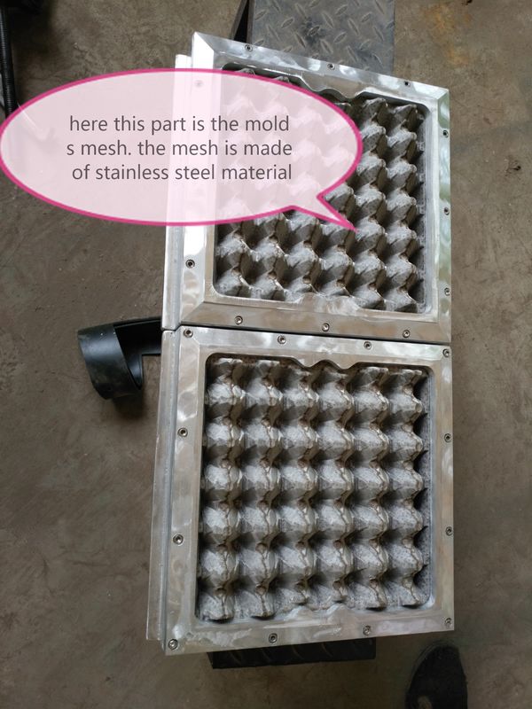1000pcs/h 1300pcs/h χωρητικότητα Μηχανή παραγωγής χαρτιού για τράπουλα αυγών Προσαρμοσμένα καλούπια αλουμινίου για τράπουλα αυγών / μηχανή κατασκευής κουτιάς