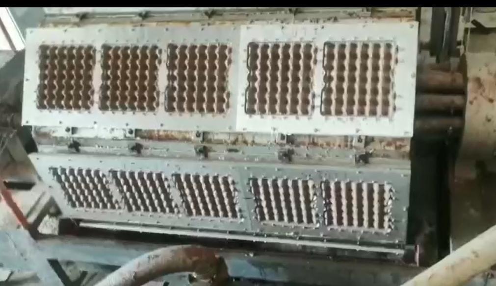 Ελεγχόμενη από PLC αυτόματη μηχανή κατασκευής δίσκου αυγών 5000-6000pcs/ώρα Επαναχρησιμοποιημένη γραμμή παραγωγής χάλυβα χαρτιού